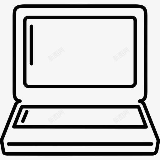 笔记本电脑的外形图标png_新图网 https://ixintu.com 工具 工具和器具 显示器 概述 电脑 笔记本电脑 脑卒中的图标