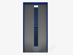 灰色电梯手绘灰色扁平化电梯门高清图片