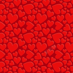 红色爱心心形底纹矢量图素材