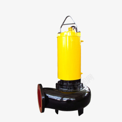 黄色黑底抽取式潜水泵素材