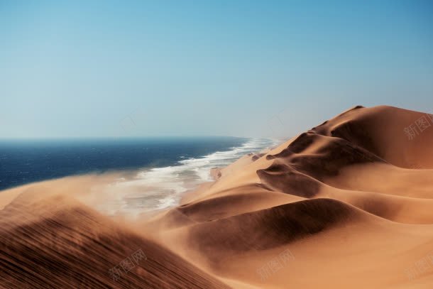 海水海浪沙漠沙丘jpg设计背景_新图网 https://ixintu.com 沙丘 沙漠 海水 海浪