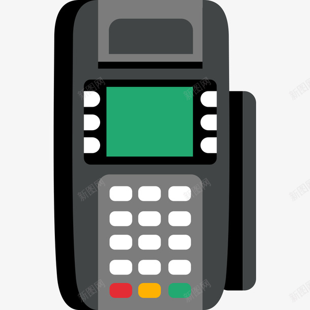灰色的刷卡机png免抠素材_新图网 https://ixintu.com PNG素材 刷卡机 灰色 电器