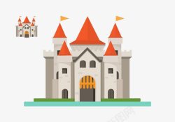 欧式卡通城堡素材