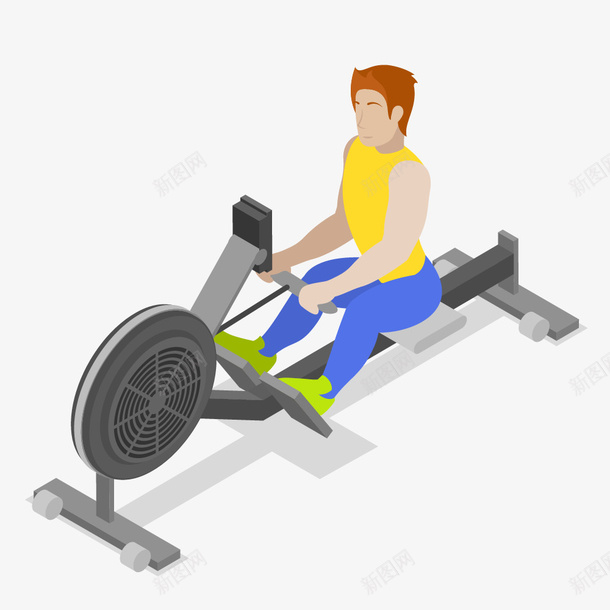 正在做健身运动的男子png免抠素材_新图网 https://ixintu.com 健身 健身器材 健身的男子 卡通手绘 男子 装饰图