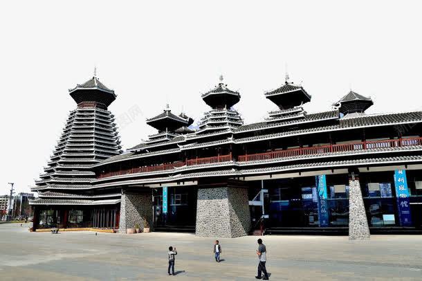 侗族鼓楼建筑五png免抠素材_新图网 https://ixintu.com 名胜古迹 旅游风景 著名建筑