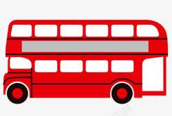 红色公共汽车客运汽车高清图片