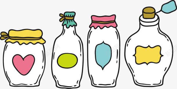 可爱瓶子png免抠素材_新图网 https://ixintu.com 可爱 手绘 瓶子 简约 罐子