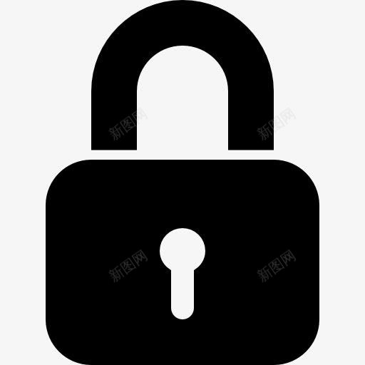锁上的锁图标png_新图网 https://ixintu.com 安全 封闭 工具 工具和用具 挂锁 接口 符号 锁