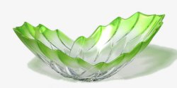 果绿色玻璃盘子素材