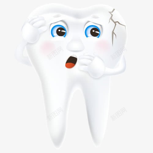 牙齿受损卡通图png免抠素材_新图网 https://ixintu.com 一颗牙齿 牙医医生 牙痛 牙齿修护卡通图 牙齿治疗 牙齿疼痛
