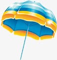 可爱的海边遮阳伞素材