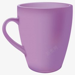 牙刷杯紫色马克杯高清图片
