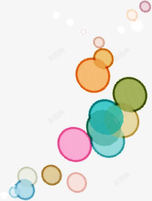 唯美彩色创意气泡png免抠素材_新图网 https://ixintu.com 创意 彩色 气泡