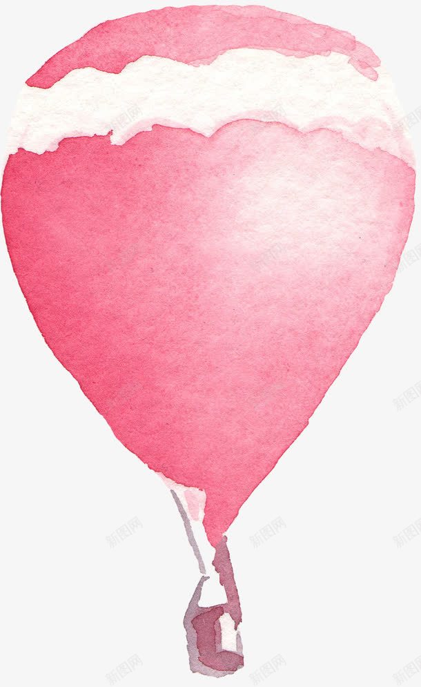 彩绘热气球png免抠素材_新图网 https://ixintu.com 一个 卡通 彩绘 手绘 漂浮 热气球 白色 简图 粉色