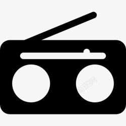 无线电收音机的天线盒收音机天线指向正确的图标高清图片