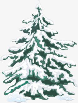 手绘创意绿色的圣诞树素材
