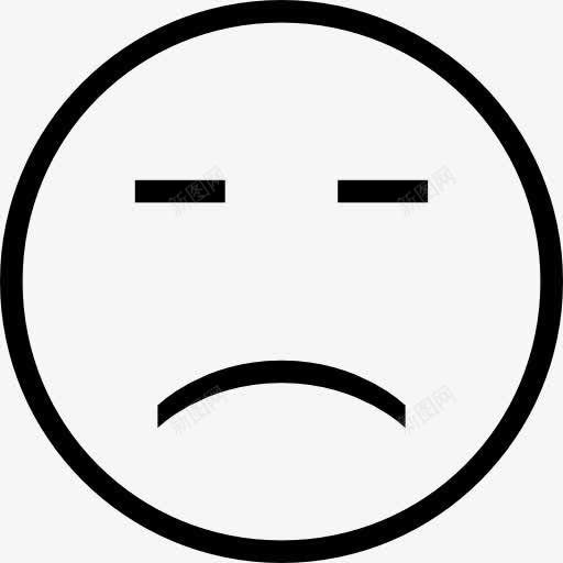 悲伤的脸轮廓闭着眼睛图标png_新图网 https://ixintu.com 中风的脸 山楂Emoji中风 悲伤的面孔 情感 情绪 接口 眼睛图标 表情