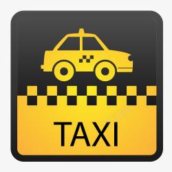 矢量TAXI标志TAXI图标高清图片