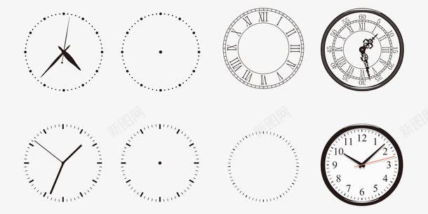 海报卡通时尚钟表效果png免抠素材_新图网 https://ixintu.com 卡通 效果 时尚 海报 钟表