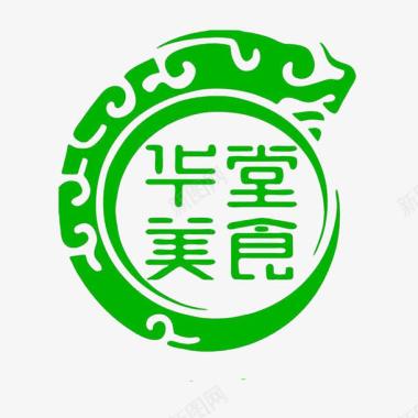 中国风传统美食标志图标图标