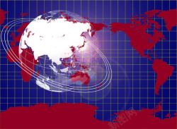 地球波抽象世界地图地球与世界地图创意高清图片