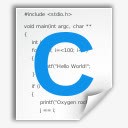 C语言Icon图标c语言文件图标高清图片