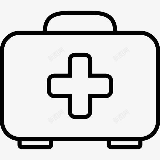 急救包的轮廓图标png_新图网 https://ixintu.com 医疗 十字标志 工具 急救 急救包 概述 盒 袋
