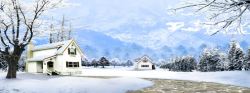 雪国雪国风景白色树木高清图片