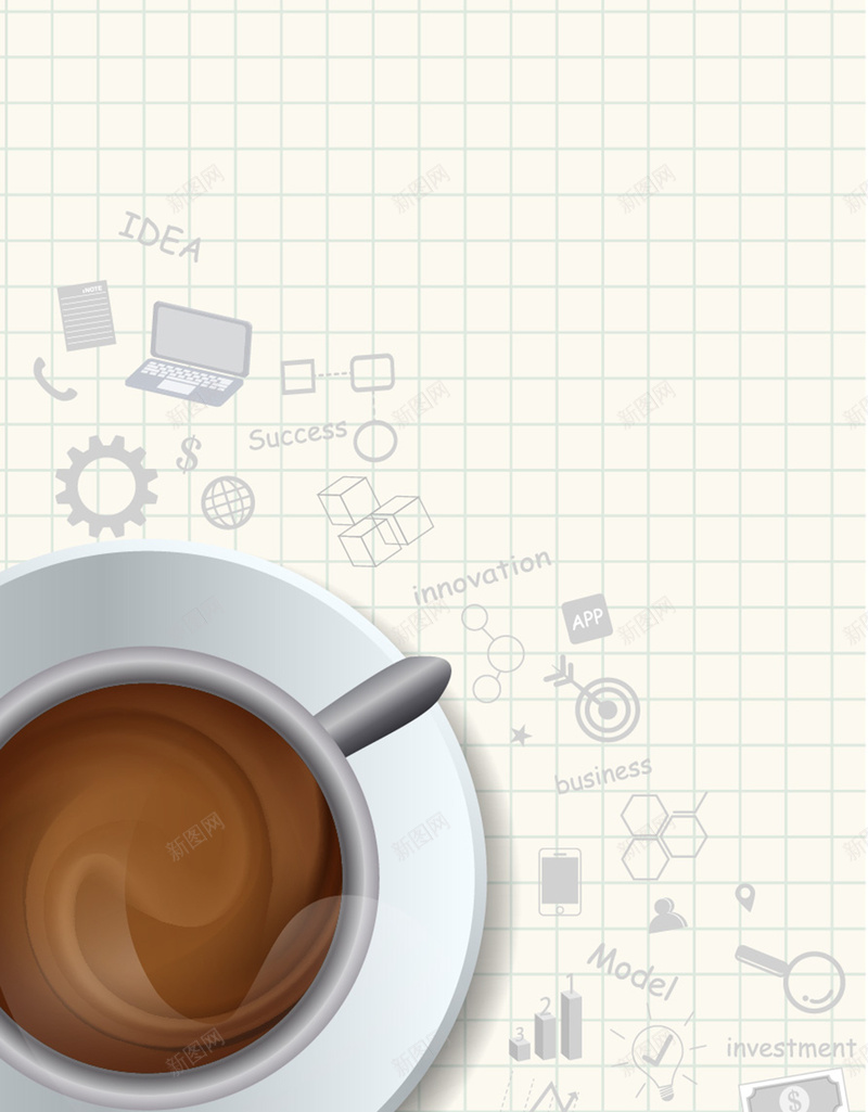 商务办公室咖啡背景矢量图ai设计背景_新图网 https://ixintu.com 人事 人力资源 信息 办公室 咖啡 商务 商务风格 年度工作总结 数据 方框 简约风格 背景 行政 矢量图