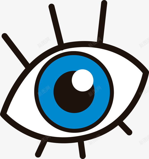全国爱眼日一只眼睛png免抠素材_新图网 https://ixintu.com 一个眼睛 一只眼睛 保护眼睛 全国爱眼日 手绘 画画