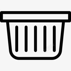 桶状洗衣篮篮子图标高清图片