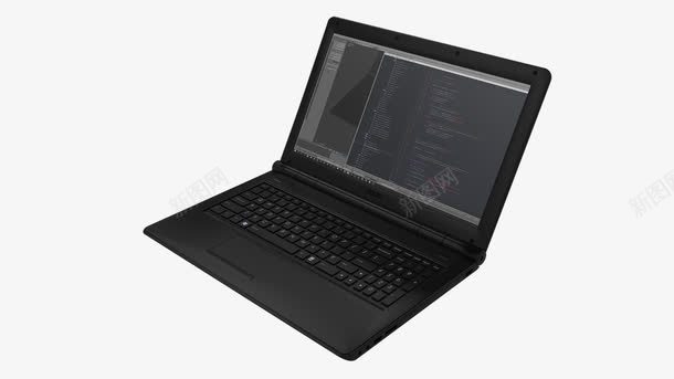 黑色笔记本电脑实物图png免抠素材_新图网 https://ixintu.com 电脑 笔记本电脑 计算机 黑色笔记本电脑