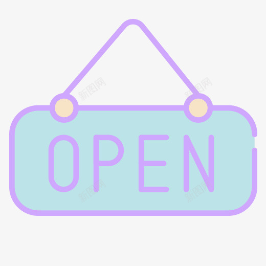 一个手绘的扁平化OPEN牌子psd免抠素材_新图网 https://ixintu.com OPEN 一个牌子 商店 商铺 扁平化 手绘 英文开业 营业中