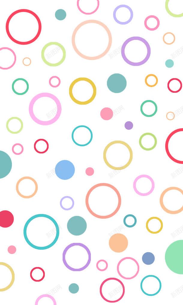 手绘彩色圈圈壁纸jpg设计背景_新图网 https://ixintu.com 圈圈 壁纸 彩色