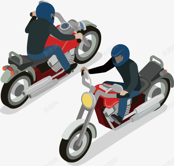 骑摩托车的人矢量图ai免抠素材_新图网 https://ixintu.com 扁平化 摩托车 男生 骑摩托车的人 矢量图