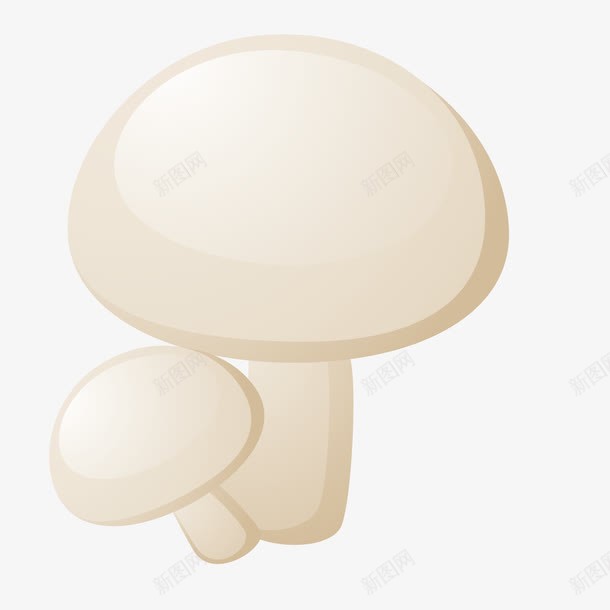 水彩香菇png免抠素材_新图网 https://ixintu.com 卡通 手绘 水彩 白色 真菌 美食 菌类 食物 香菇