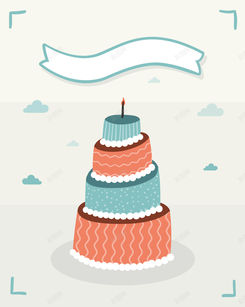 生日蛋糕卡片矢量图ai设计背景_新图网 https://ixintu.com 卡片 卡通 手绘 温馨 生日 生日蛋糕 童趣 矢量图