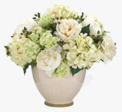装饰花束白色花瓶素材
