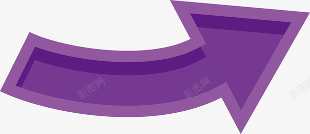 创意紫色上弧箭头矢量图ai免抠素材_新图网 https://ixintu.com 几何 创意 创意箭头 图案 指引 指示 方向 箭头 紫色上弧箭头 花边 设计 长箭 矢量图