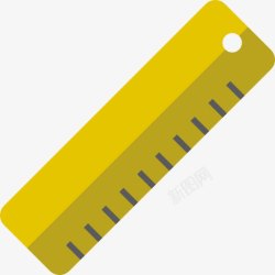 直尺卷尺图形尺图标高清图片