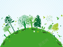 绿色环保画册欧式简约环保健康海报展板画册矢量背景高清图片