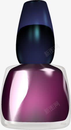 卡通手绘指甲油瓶子png免抠素材_新图网 https://ixintu.com 手绘瓶子 指甲油 时尚 紫色