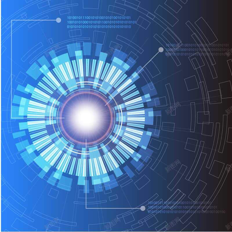 蓝色科技几何背景矢量图ai设计背景_新图网 https://ixintu.com 几何 商务 科幻 科技 科技感 科技风 背景 蓝色 高科技 矢量图