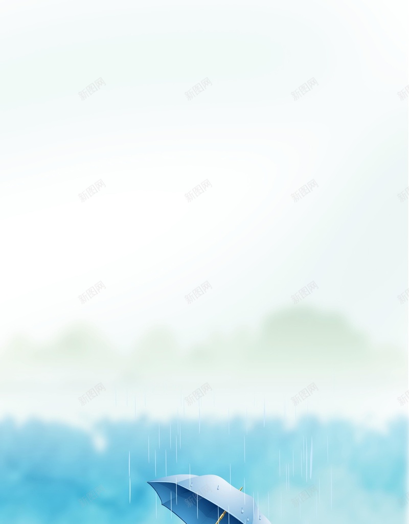 传统二十四节气雨水背景模板