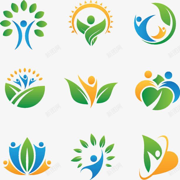 创意健身logo图标png_新图网 https://ixintu.com logo 健身 免费创意logo图片素材 创意 绿色