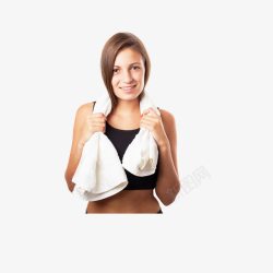 毛巾操运动健身的人高清图片