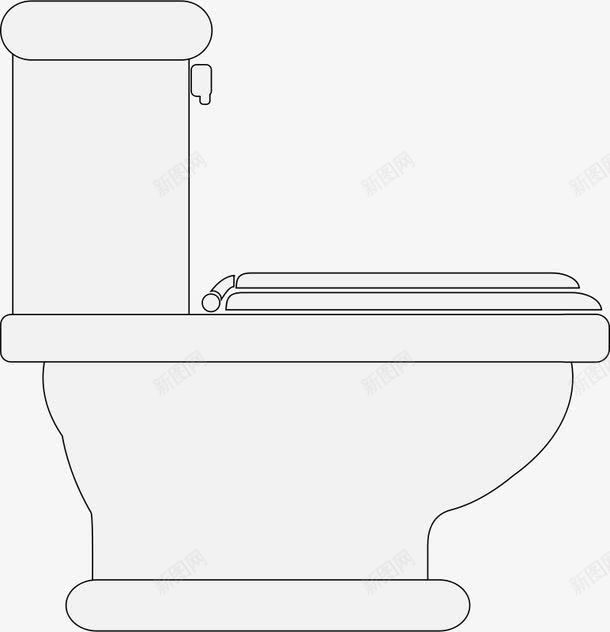 手绘的马桶png免抠素材_新图网 https://ixintu.com 小马桶 手绘马桶 白色马桶 马桶