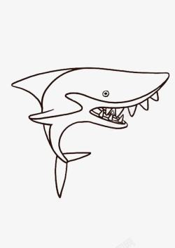 鲨鱼嘴一只鲨鱼高清图片