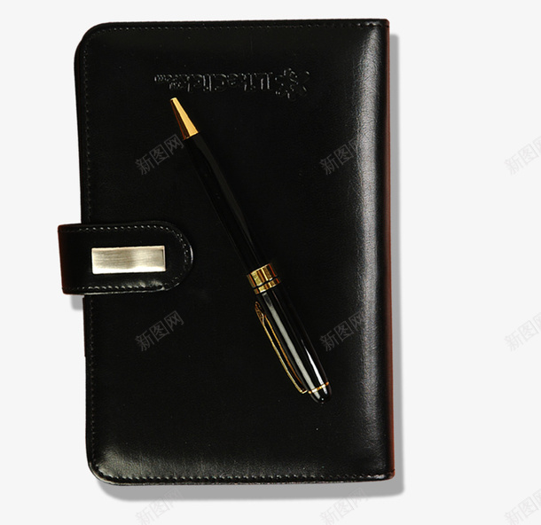 一个黑色笔记本和笔png免抠素材_新图网 https://ixintu.com 一个 实物 笔记本 黑色