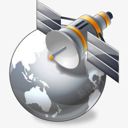 卫星定位追踪图标png_新图网 https://ixintu.com 卫星